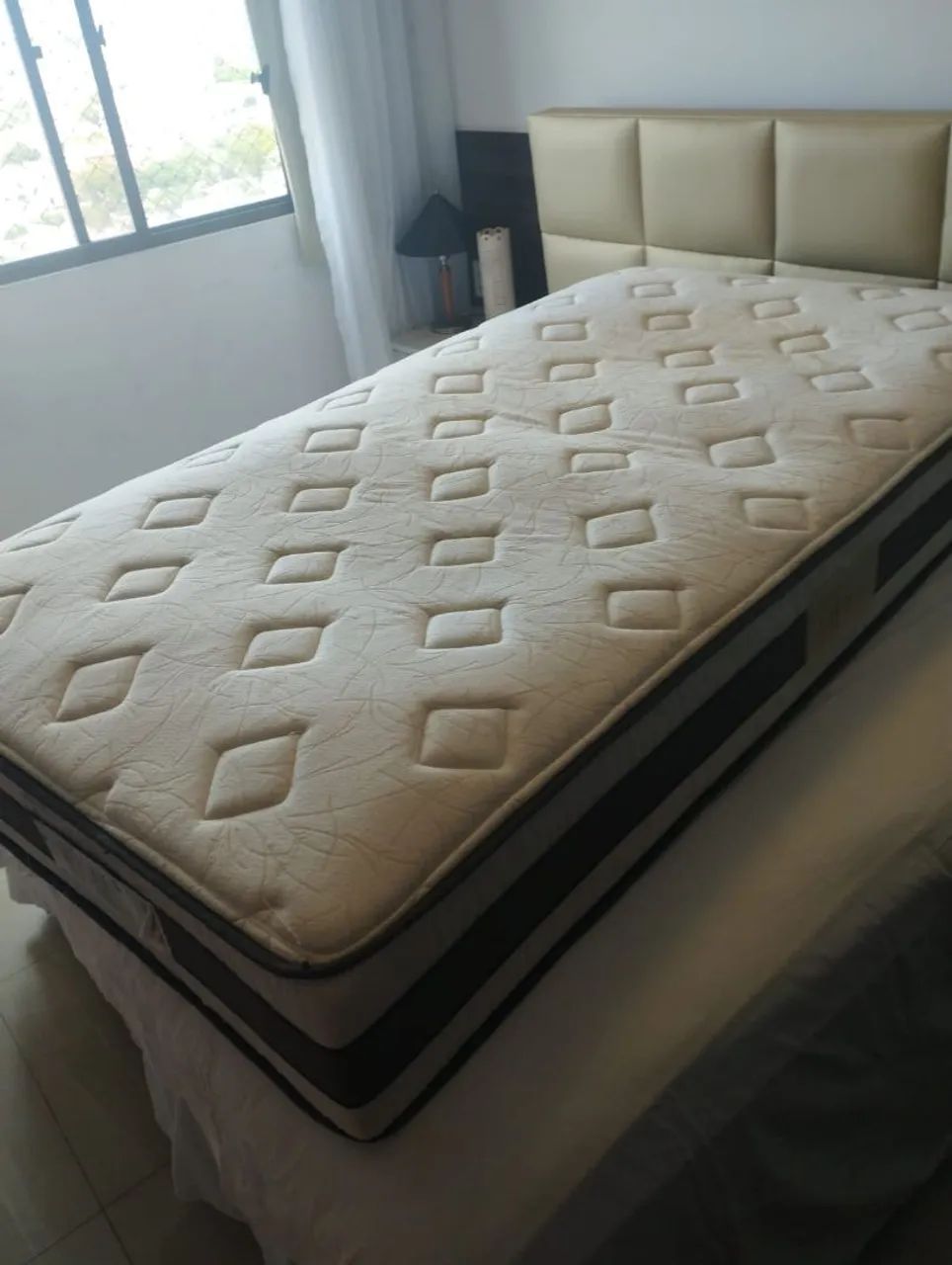 Cama solteirao   molas  esacada herval  - Foto 2