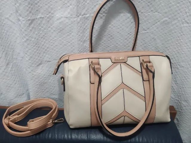 Bolsa feminina grande Lilás original com alça dupla (Produto Novo) - Foto 5