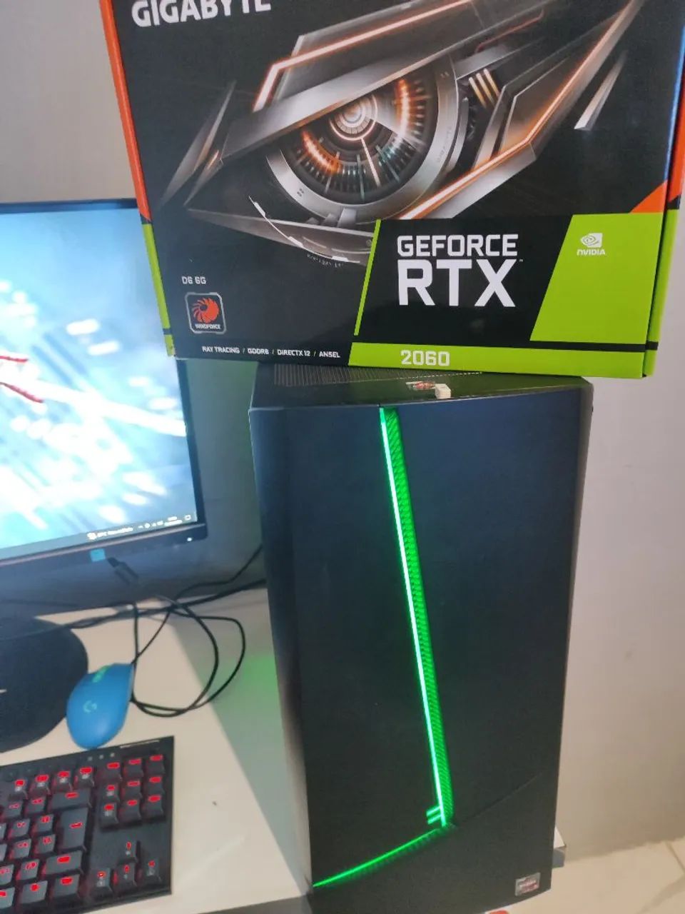 CPU gamer Ryzen 5 + RTX 2060 + 16GB +SSD + HD aceito cartão! - Foto 2