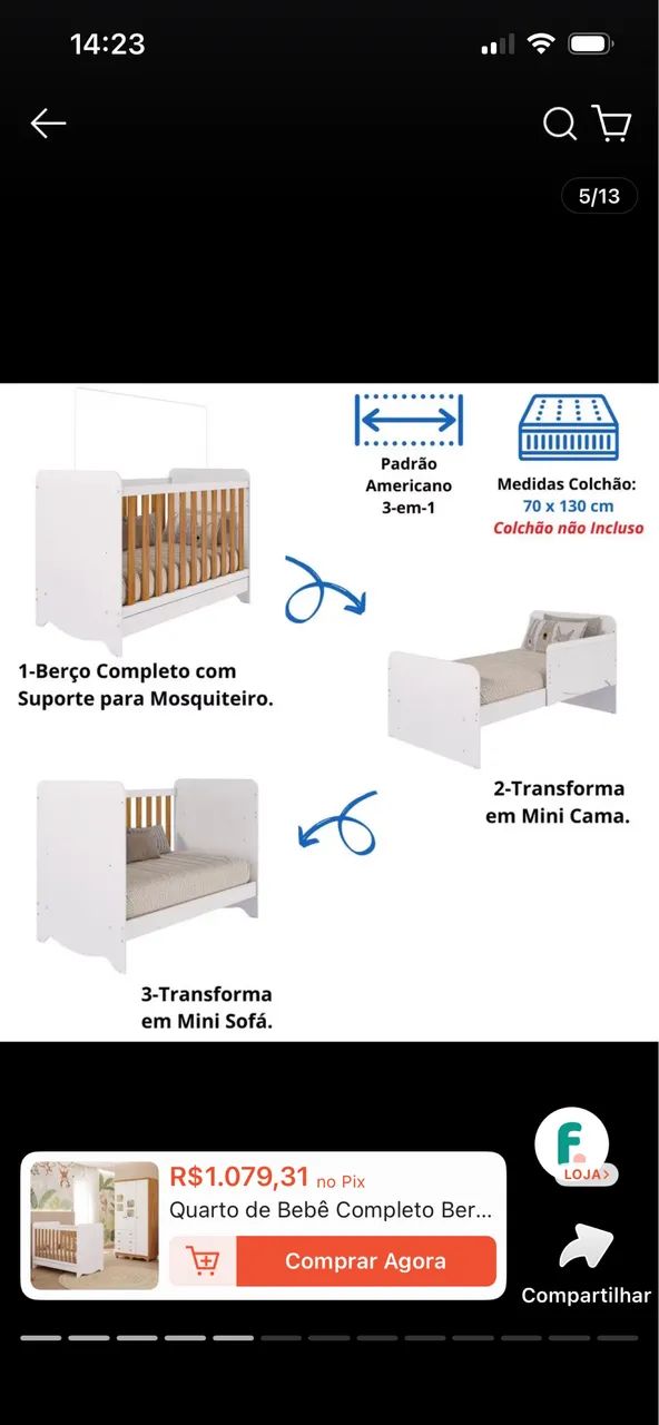 Vendo berço 