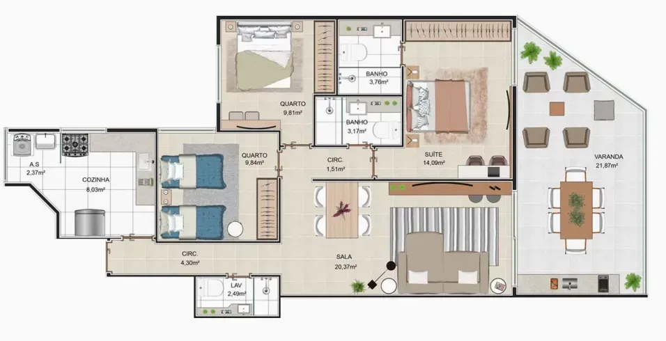 PLANTA 101m²