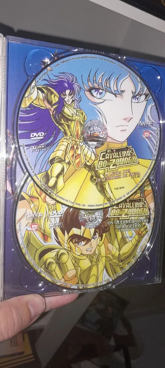 DVD Os Cavaleiros do Zodíaco: 5 Filmes + 5 Cards (Playarte) - CDs