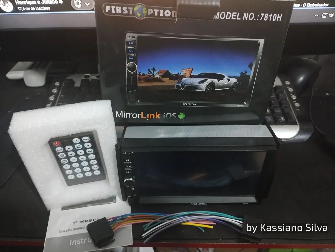 Multimídia First Option 7810h tela7" bluetooth gps na cx +acessórios nova ac/trocas - Foto 3