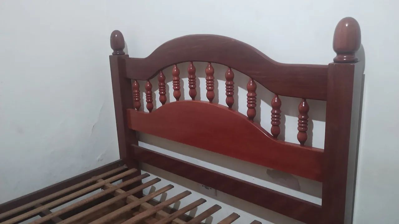 Cama de casal madeira maciça - Foto 2