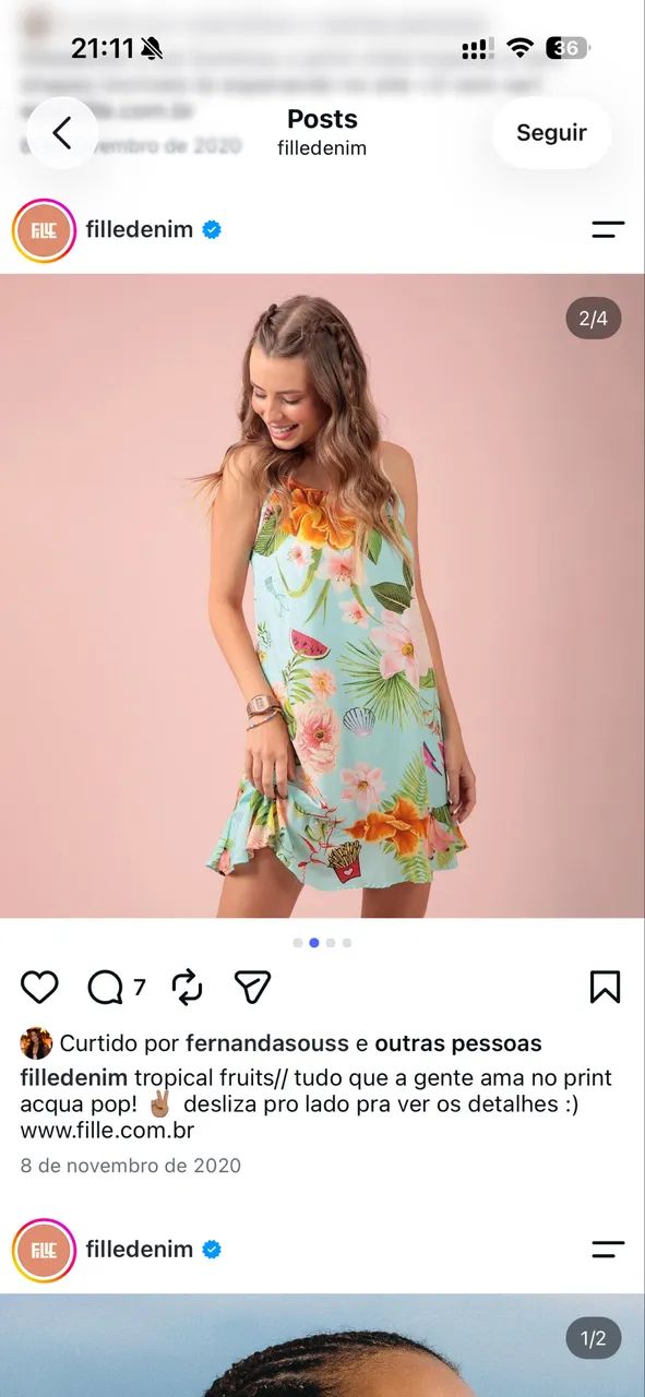 VESTIDO FILLE