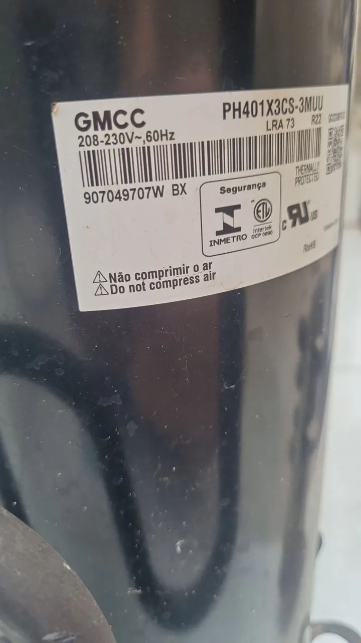 Compressor  ar 30000btus gás r22 - Foto 2