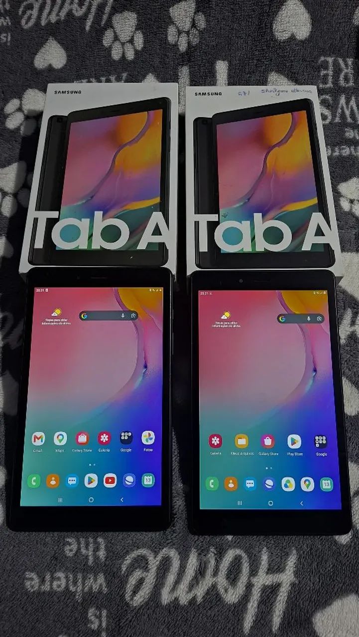 2 Tablet Samsung Tab A 8.0 pega Chip faz ligacao 32Gbs na Caixa 500 cada