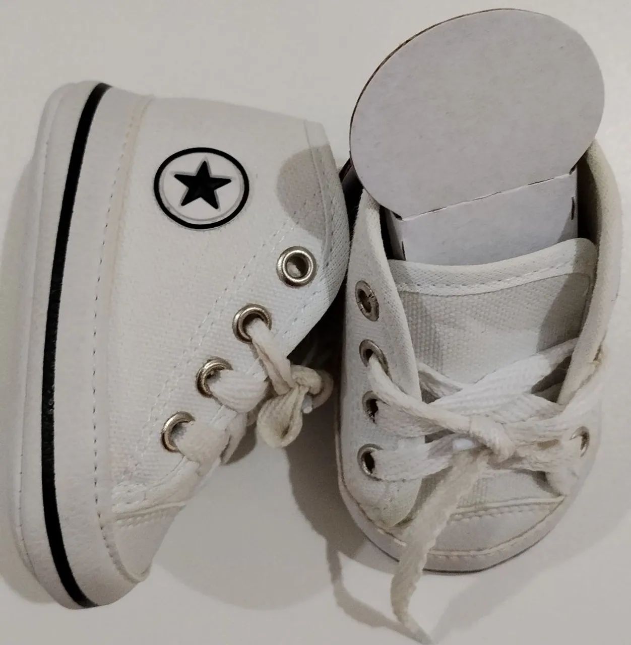 Sapatinho All Star Branco para Bebês - Foto 3