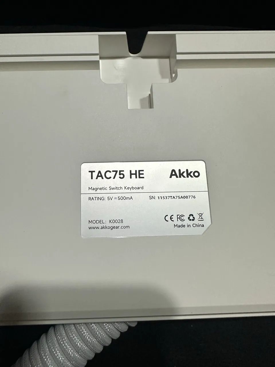 teclado magnético akko tac 75HE branco  - Foto 3