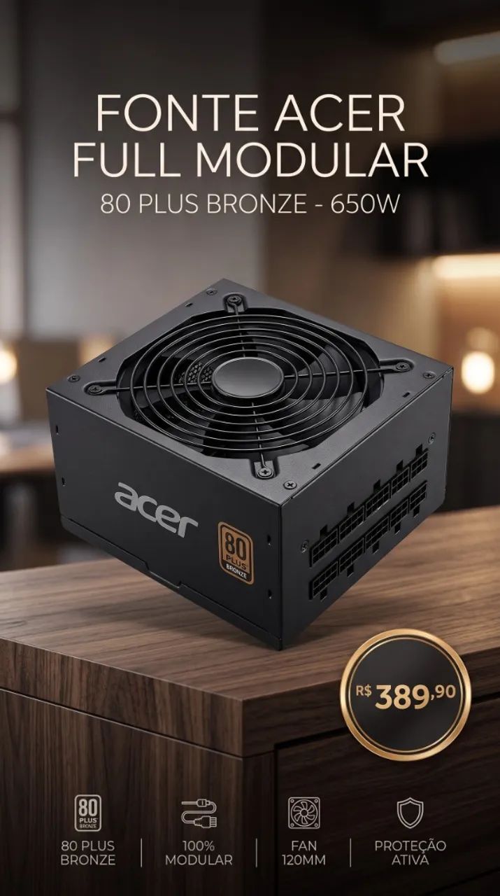 Fonte Acer Full 650W