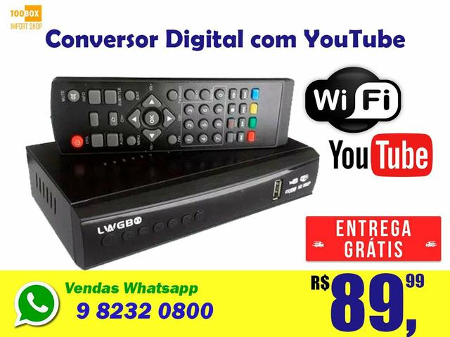 Conversor Digital Com YouTube - Últimas unidades