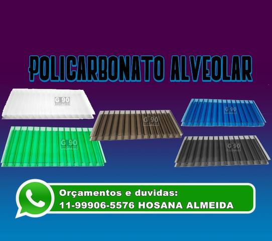 Chapa Policarbonato Alveolar 1050 x 6000 x 4 mm