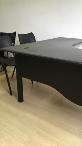 Mesas em L para escritório pretas! - Foto 5