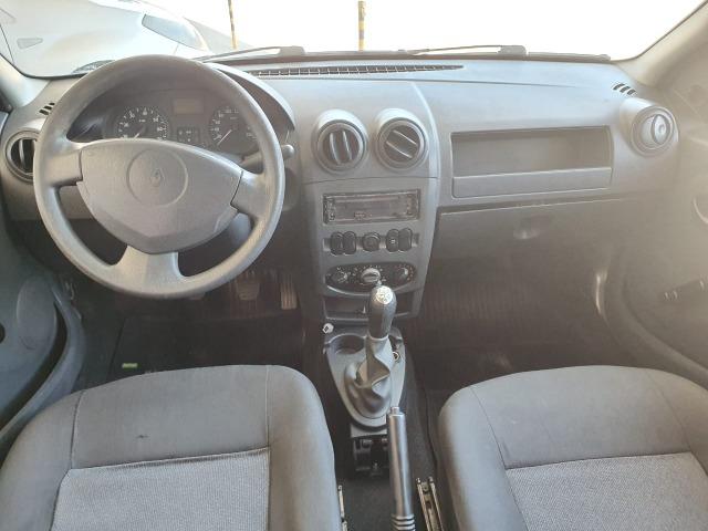 Renault - Logan Authentique 1.0 Flex, Ar, Dh, Vid, Trava, Som, Alarme, Revisado, Garantia - Foto 8