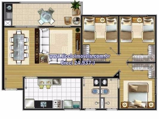 Apartamento com 2 dormitórios à venda, 67 m² por r$ 290.000,00 - parque industrial - são j - Foto 6