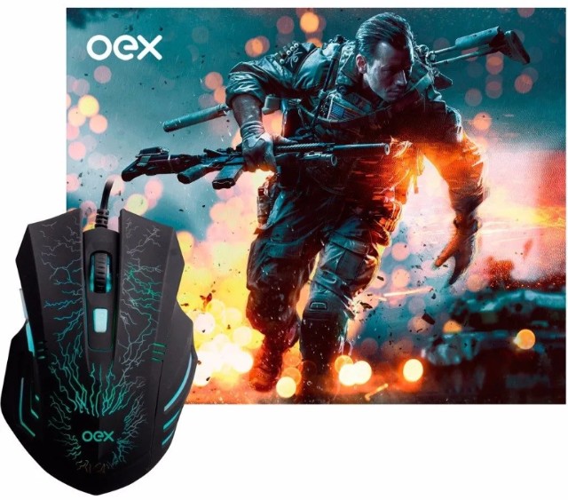 Mouse e Mousepad Mc101 Combo Stage - Oex em Fortaleza - Foto 4