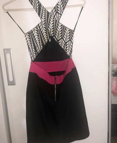 vestido transpassado renner