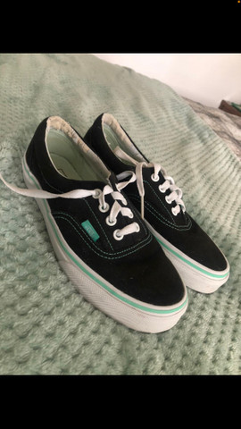 vans verde agua feminino