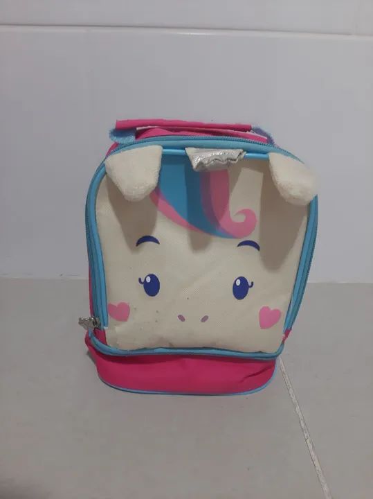 Aceito oferta Conjunto de Mochila e lancheira Unicornio Infantil - Foto 5