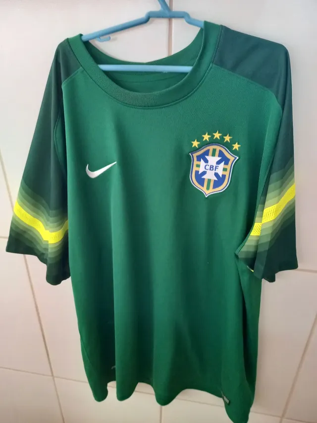 Camisa Nike Brasil 2014 - Gg  Camiseta Masculina Nike Usado