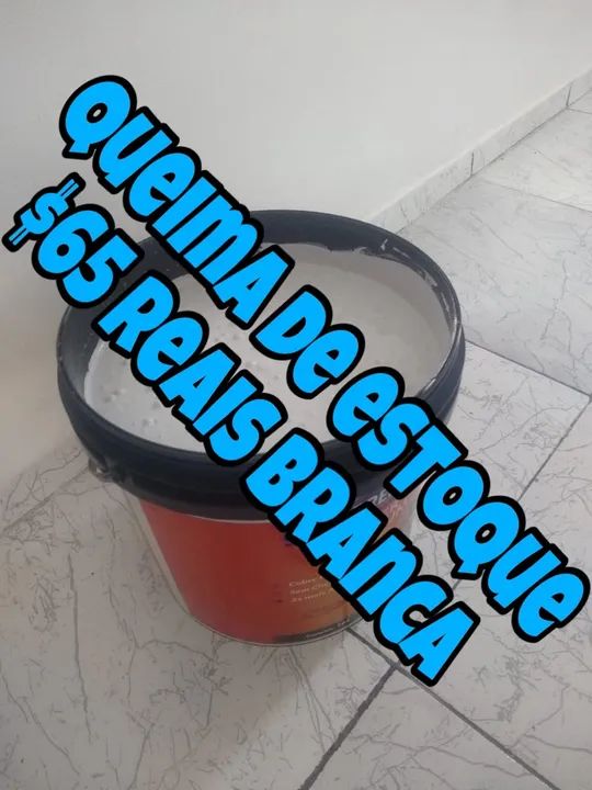 Tinta de ótima qualidade preço de fábrica branca só $$ 65 reais  - Foto 4