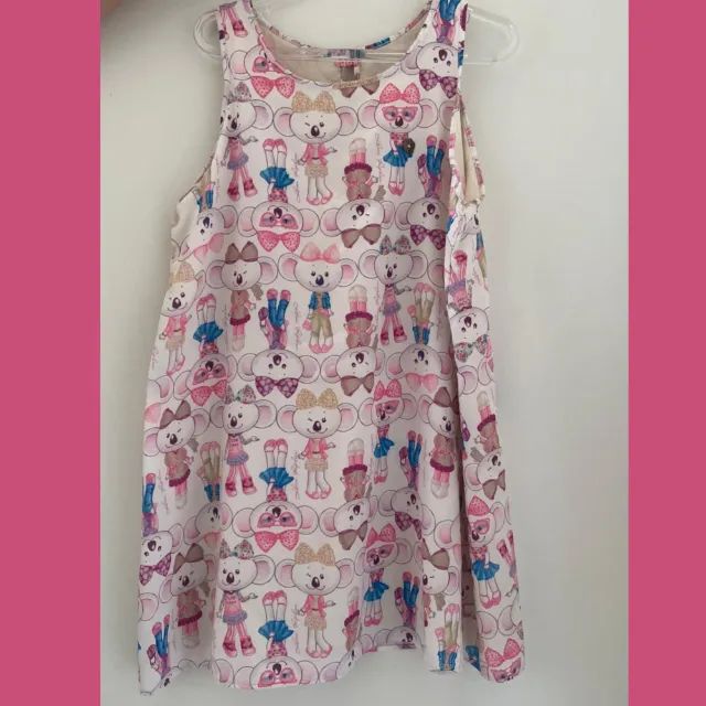 Vestido forrado da marca Lilica Ripilica Tamanho 