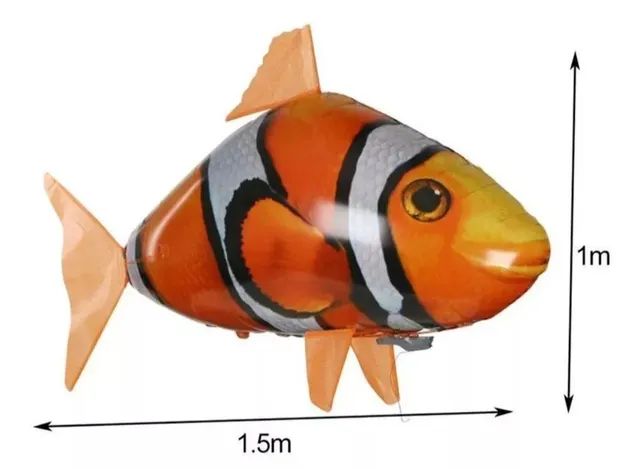 Peixe voador com controle remoto novo na caixa - Foto 3