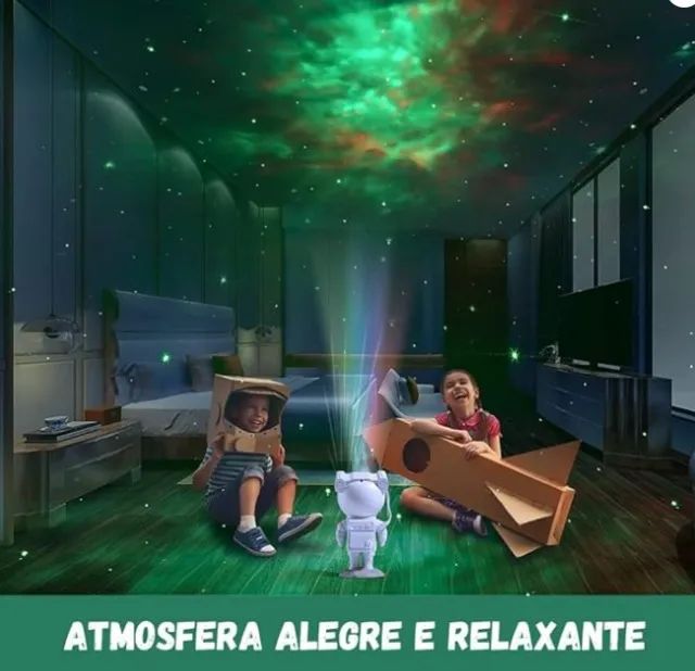 Projetor Astronauta Com Som Bluetooth Robô - Foto 4