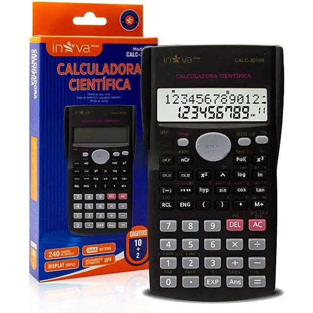 Calculadora Científica 240 Funções, Visor de 2 Linhas - Inova em São Luís ma