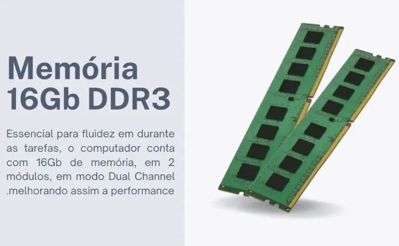 Computador Intel Core i5 - 16Gb Ram - 480Gb - Loja Coimbra Computadores - Foto 5