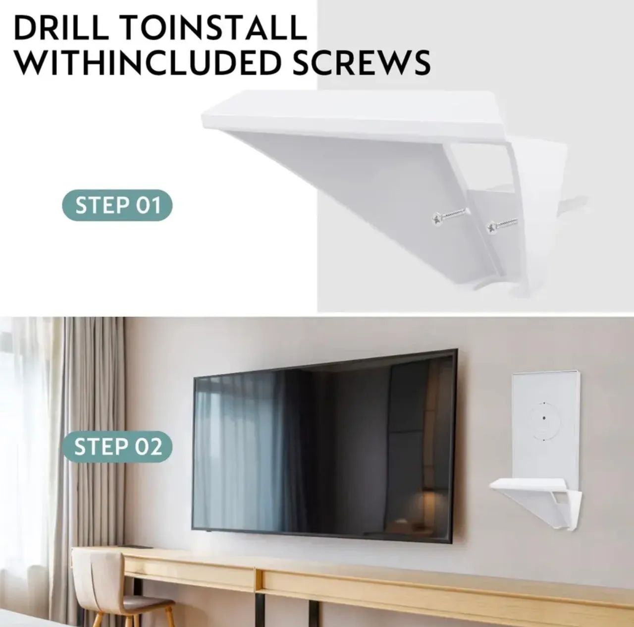 Suporte de prateleira de montagem na parede para URMAX StarLink Mesh Router V2 - Foto 3