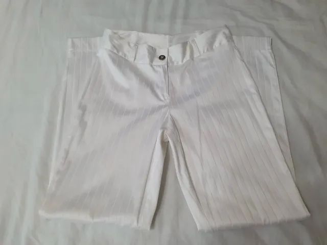 Terninho (Calça e Blazer) feminino Branco Novo - Foto 2