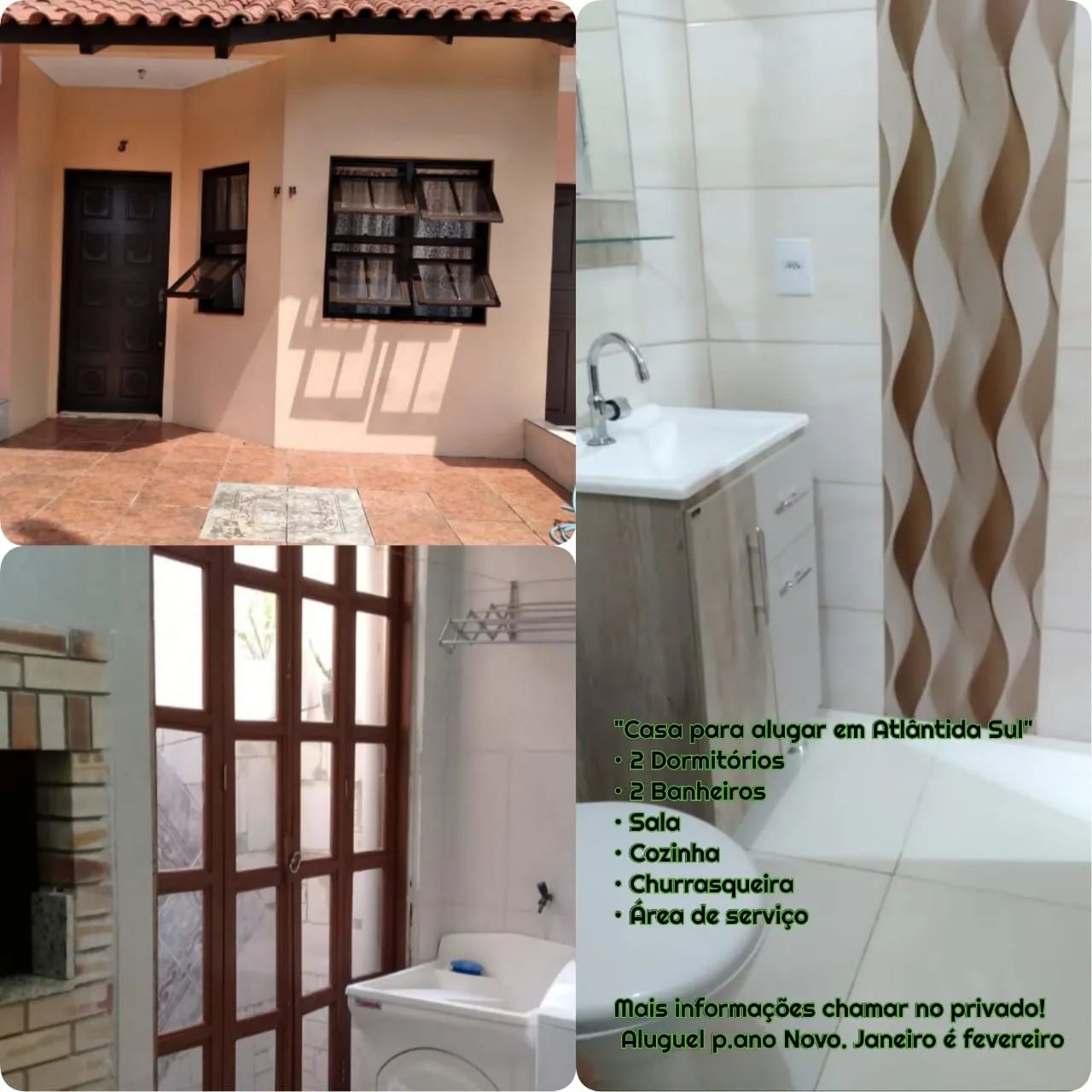 CASA PARA ALUGAR  NA  PRAIA DE ATLANTIDA SUL ?