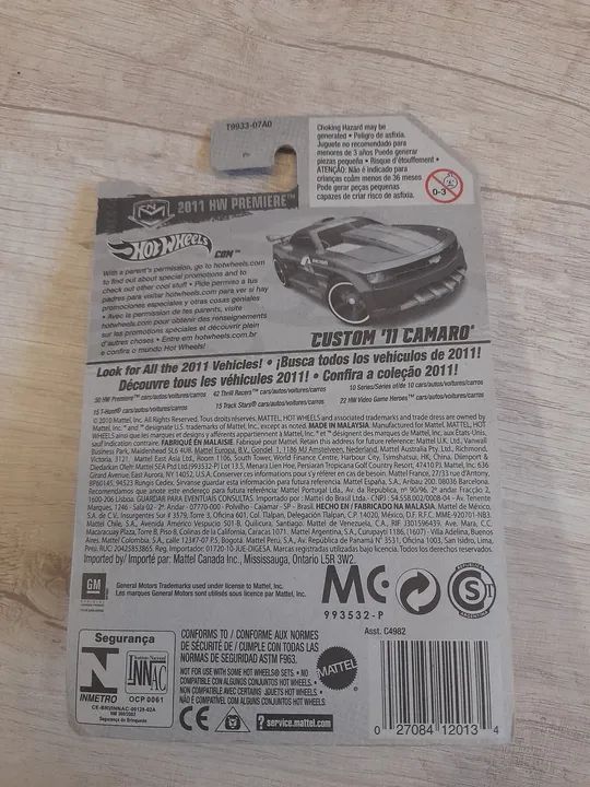 HOT WHEELS CUSTOM 11 CAMARO 2011 - Foto 4