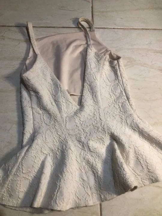 Blusa branca, costas V - Foto 2