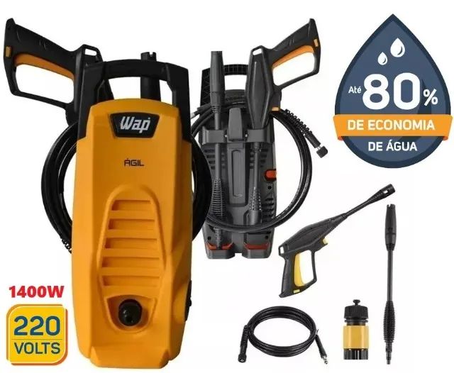 Lavadora De Alta Pressão Wap 1400w 1300psi 300l/h 220V com economia de água - Lacrado - Foto 3