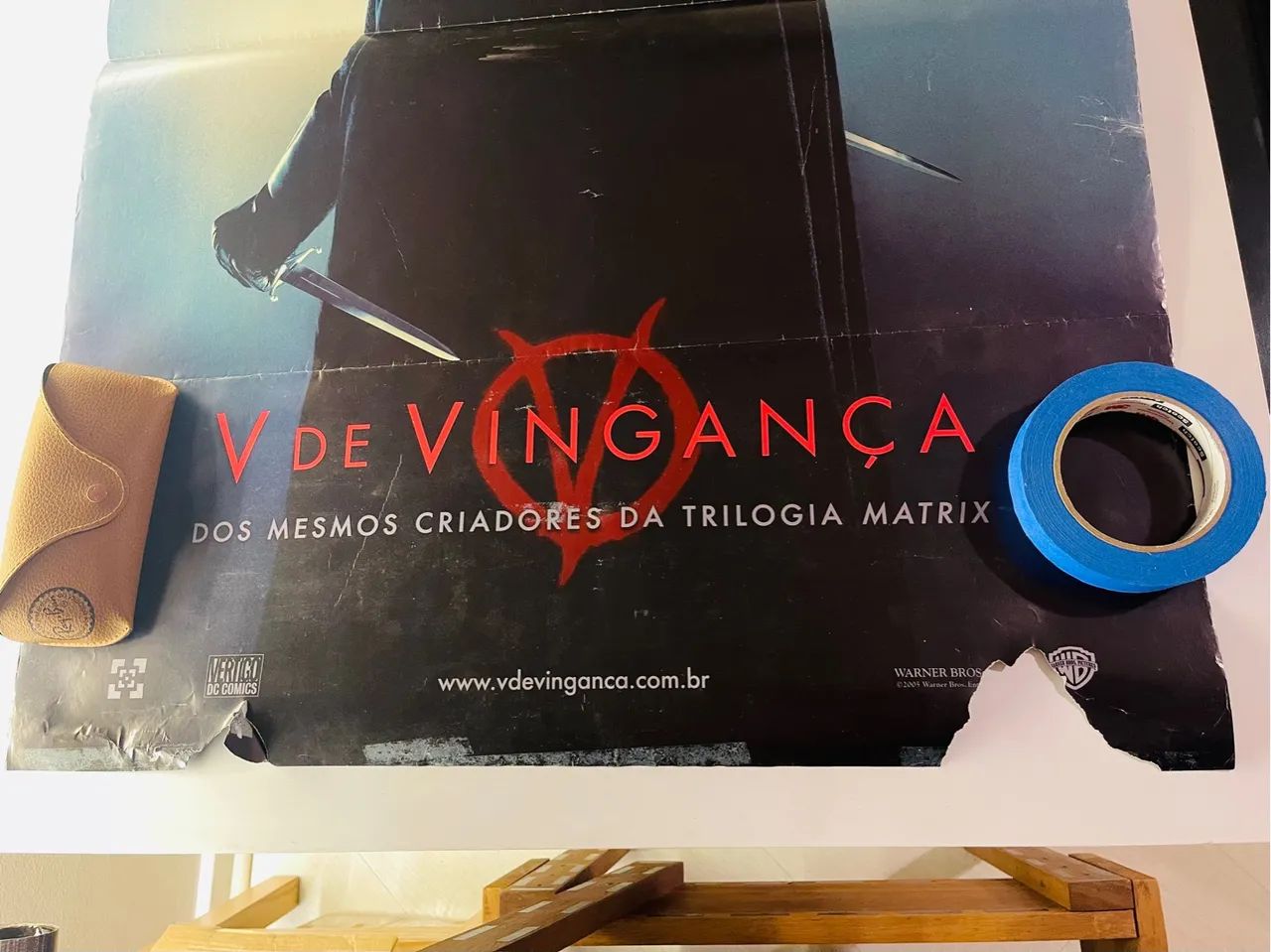 Pôster original de cinema V de Vingança - Foto 3