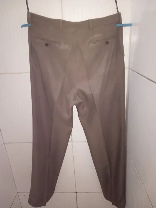 Calça Social Masculina Marrom N;52 - Foto 5