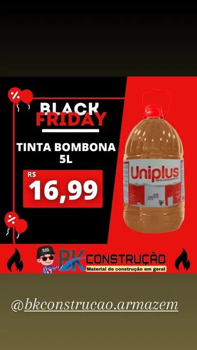 Tinta Bombon 5L - Black Friday - R$16,99