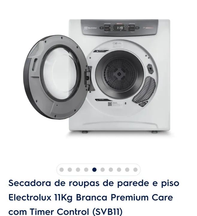 Secadora de Roupas Electrolux 11kg Branca Premium Care - Foto 4