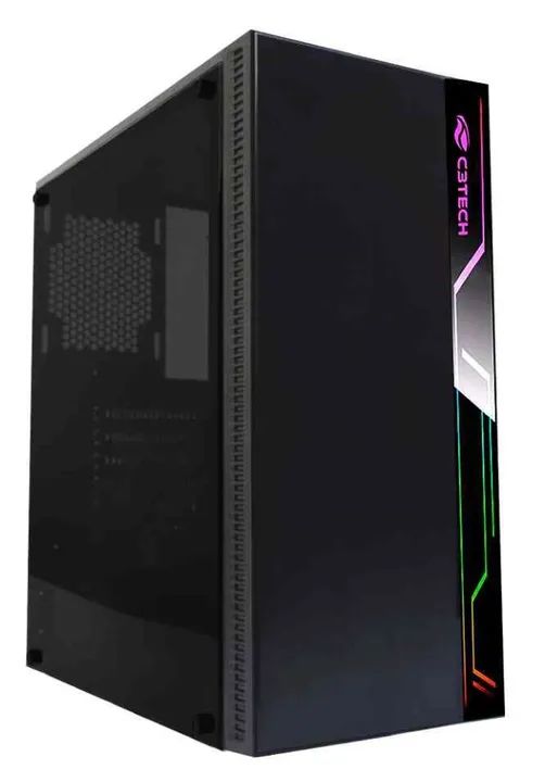 GABINETE GAMER C3TECH MT-G400BK COM LED SUPORTA SSD WATER COOLER USB 3.0