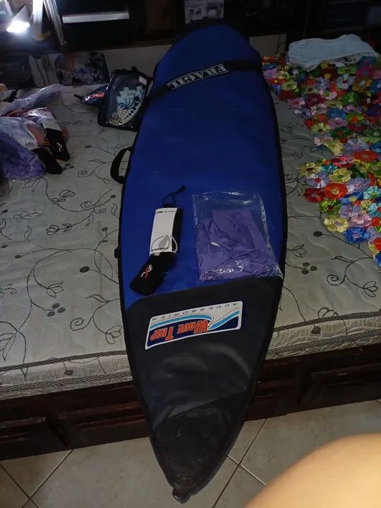 Prancha de surf Cyclone Cobere 6.4 triquilha fixas completa - Foto 6