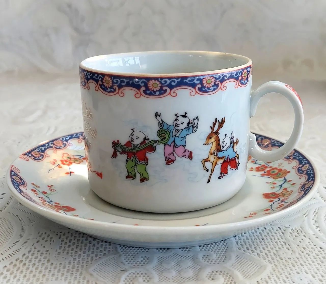 4 Xícaras Para Chá Em Porcelana Oriental - Foto 5