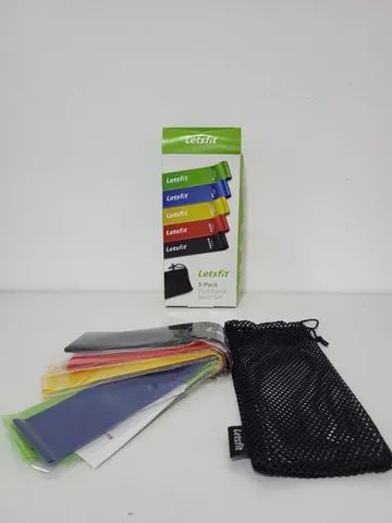 Conjunto de Bandas de Resistência LetsFit JSD01-Tamanho 60cm x 5cm (comprimento x largura)
