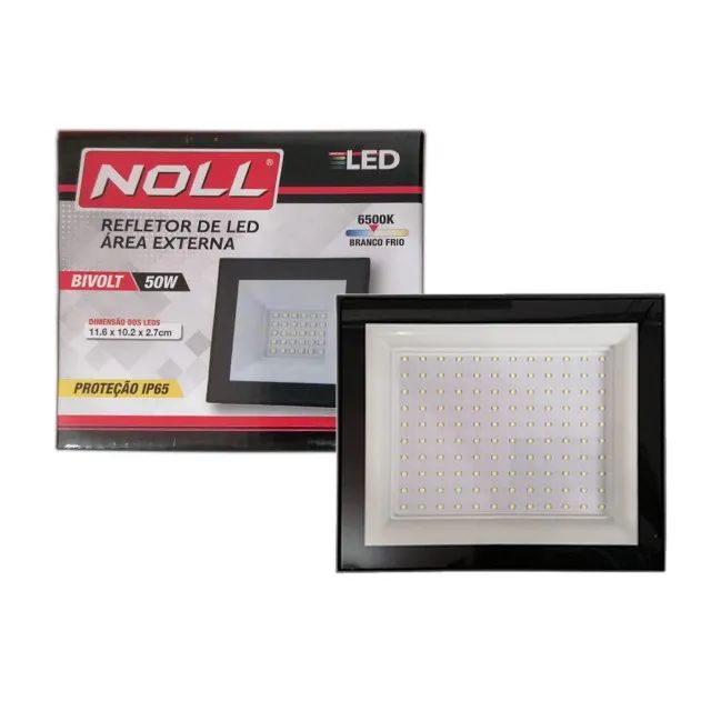 REFLETOR LED AREA EXTERNA NOLL 50W - Foto 3
