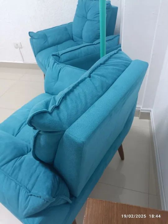 Par de Cadeiras Azuis - Conforto e Estilo - Foto 5
