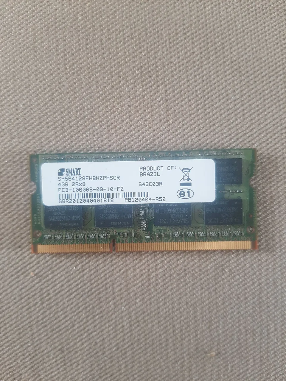Memória RAM Smart 4GB DDR3 Notebook