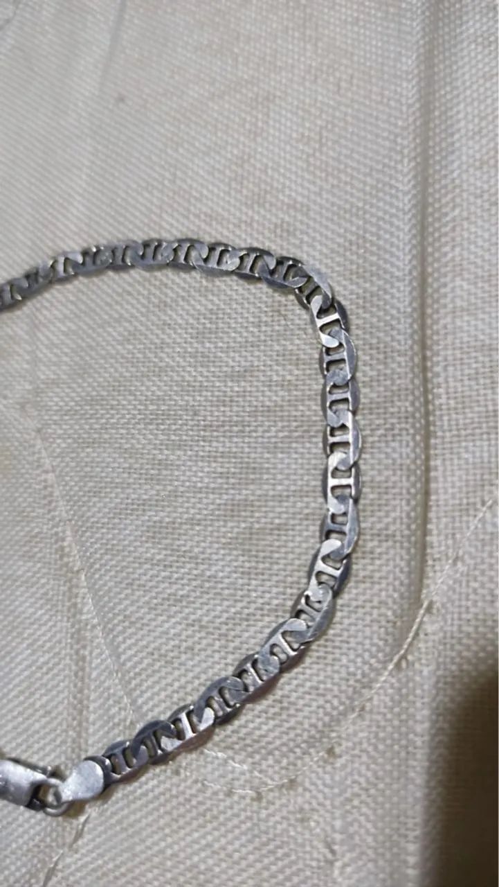 Pulseira Prata Masculina - Foto 2