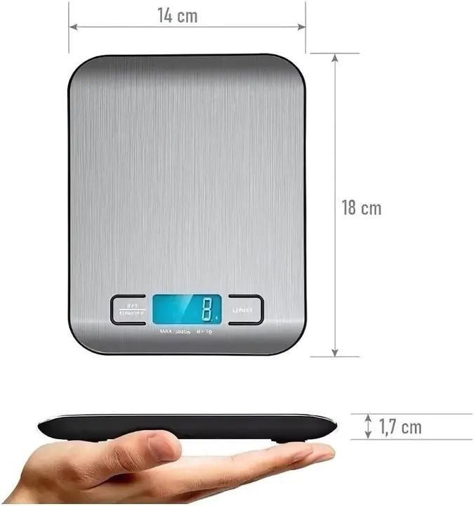 Balança Digital de Cozinha Tomate SF-510 - 10kg - Foto 4