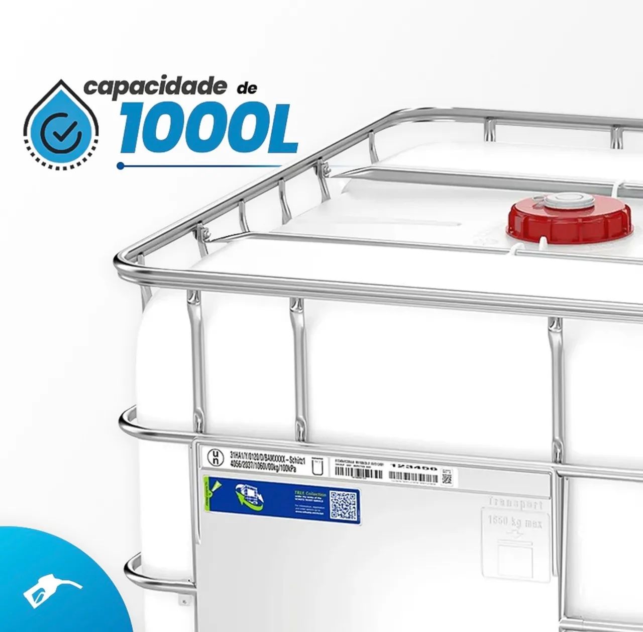 Tanque IBC 1000 Litros Novo - Foto 3